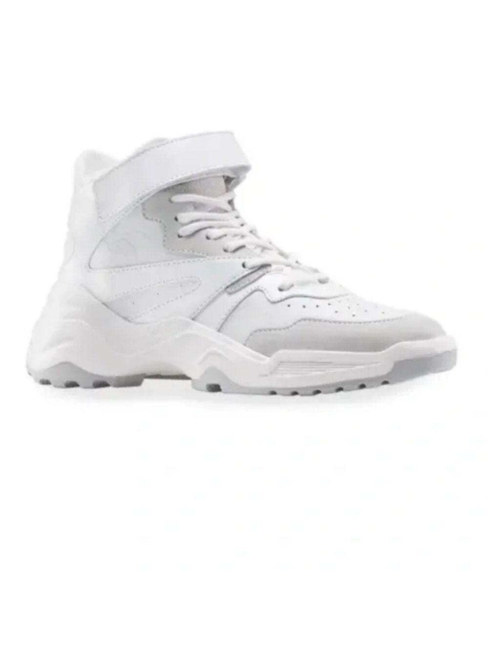KOIO Aerobics Pearl Retro Mixed Leather Sneakers Size 37 Off White made in italy